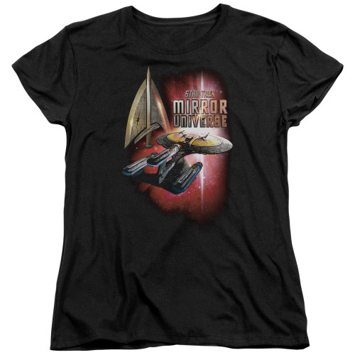 Image for Star Trek the Next Generation Mirror Universe Womans T-Shirt - Mirror Enterprise