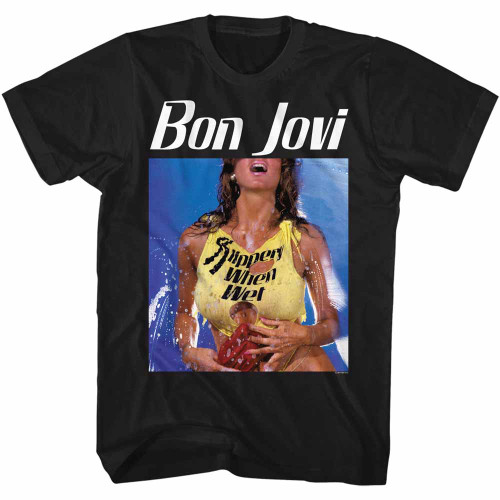 Image for Bon Jovi T-Shirt - Slippery When Wet Tee