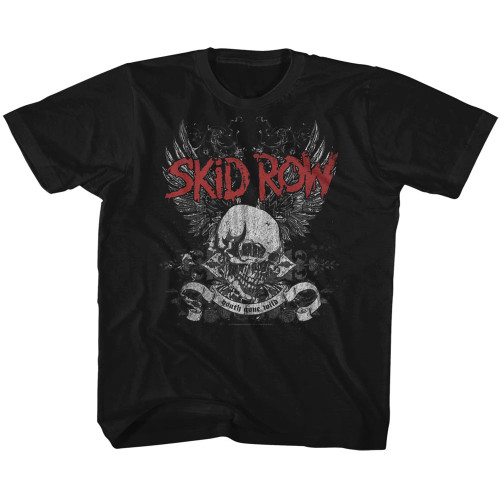 Image for Skid Row Skull & Wings Youth T-Shirt