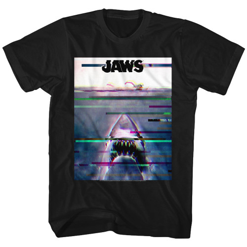 Image for Jaws T-Shirt - Glitchy