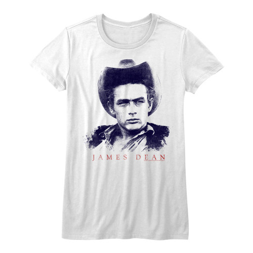 Image for James Dean Girls T-Shirt - Cowboy James