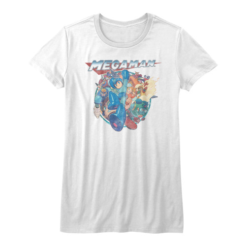 Image for Mega Man Girls T-Shirt - Megafriends