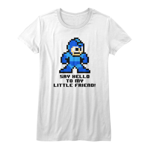 Image for Mega Man Girls T-Shirt - Say Hello to My Little Friend