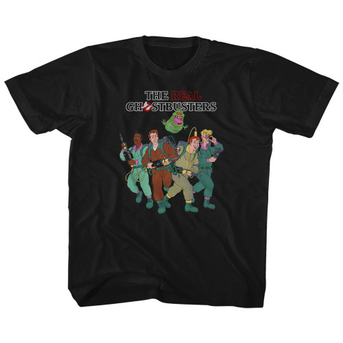 Image for The Real Ghostbusters The Whole Crew Youth T-Shirt