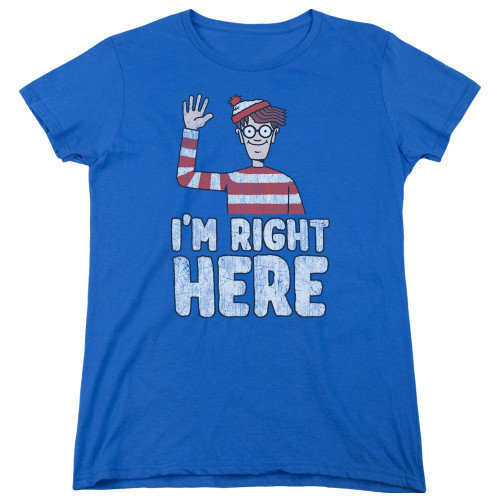 Image for Where's Waldo Womans T-Shirt - I'm Right Here