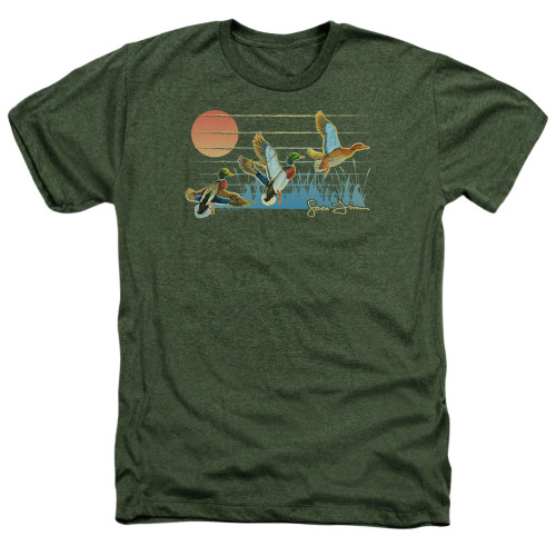 Image for Wild Wings Collection Heather T-Shirt - Three Ducks