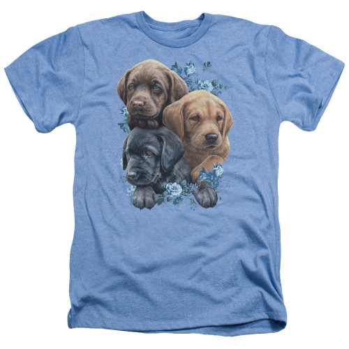 Image for Wild Wings Collection Heather T-Shirt - Puppy Pile