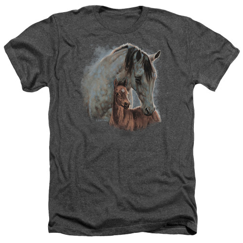 Image for Wild Wings Collection Heather T-Shirt - Painted Horses