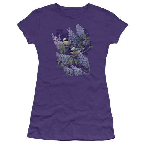 Image for Wild Wings Collection Girls T-Shirt - Chickadees and Lilacs