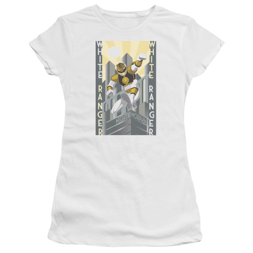 Image for Mighty Morphin Power Rangers Girls T-Shirt - White Ranger Duo