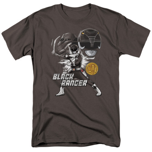 Image for Mighty Morphin Power Rangers T-Shirt - Charcoal Ranger