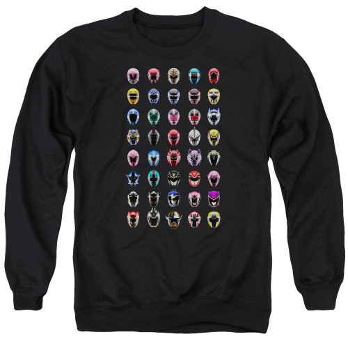 Image for Mighty Morphin Power Rangers Crewneck - Visual Timeline