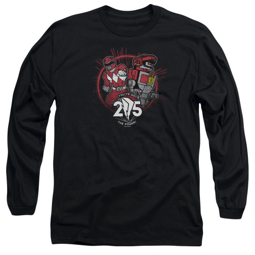 Image for Mighty Morphin Power Rangers Long Sleeve Shirt - Red 25