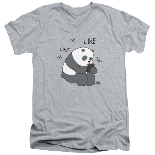 Image for We Bare Bears V Neck T-Shirt - Like Like Like