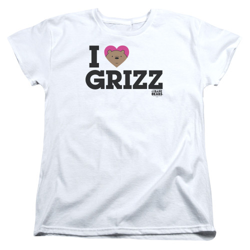 Image for We Bare Bears Womans T-Shirt - I Heart Grizz