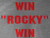 Image Closeup for Rocky T-Shirt - Win Rocky Win