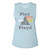 Image for Pink Floyd Faded Prism Ladies Muscle Tank Top