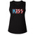Kiss Stars And Stripes Flag Logo Ladies Muscle Tank Top