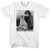 Whitney Houston T-Shirt - Black White Brick Wall Sit