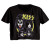 Kiss Spike Circles Ladies Short Sleeve Crop Top