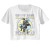 Billy Joel Pastel Piano Man Ladies Short Sleeve Crop Top Billy Joel Pastel Piano Man Ladies Short Sleeve Crop Top