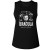 Bela Lugosi Creepy Web Monochrome Ladies Muscle Tank Top