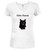 White image for Black Cat Juniors V-Neck T-Shirt White image for Black Cat Juniors V-Neck T-Shirt