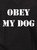 Closeup image for Obey My Dog Juniors V-Neck T-Shirt Closeup image for Obey My Dog Juniors V-Neck T-Shirt