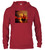 Cardinal red Burning pirate Hoodie