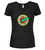 Black Logo Juniors V-Neck T-Shirt