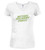 White Action Delivery Force Juniors V-Neck T-Shirt