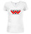 White image for Corporate Logo Alt Juniors V-Neck T-Shirt