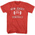 U.S. Football League T Shirt - Generals on Red