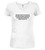 White Nobody exists on purpose Juniors V-Neck T-Shirt