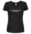 Black image for It's not about the world,  it's about you! Juniors V-Neck T-Shirt