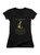Image for Hey Yankees Juniors V-Neck T-Shirt on Black Image for Hey Yankees Juniors V-Neck T-Shirt on Black