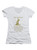 Image for Hey Yankees Juniors V-Neck T-Shirt on White Image for Hey Yankees Juniors V-Neck T-Shirt on White