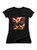 Image for Fiery Phoenix Juniors V-Neck T-Shirt on Black
