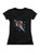 Image for Cosmic Jelly Juniors V-Neck T-Shirt on Black