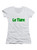 Image for Le Tigre Juniors V-Neck T-Shirt on White