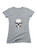 Image for Geometric Skull Juniors V-Neck T-Shirt on Heather grey