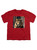 Image for Crowned Big Cat Youth/Toddler T-Shirt on Red