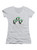Image for Corporate Logo Emblem Juniors V-Neck T-Shirt on White