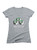 Image for Corporate Logo Emblem Juniors V-Neck T-Shirt on Heather grey