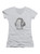 Image for The Dude Juniors V-Neck T-Shirt on White