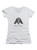 White Ministry of Information Juniors V-Neck T-Shirt