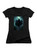 Black Dark Riders Juniors V-Neck T-Shirt