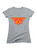Heather grey Wings Logo Juniors V-Neck T-Shirt
