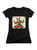 Black Cruel Jest Juniors V-Neck T-Shirt