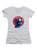 White Future Thought Juniors V-Neck T-Shirt
